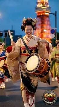 Epic Bagpipe Parade in Tokyo | Powerful Drum & Pipe Performance | Where Cultures Collide