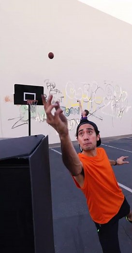The IMPOSSIBLE basketball shot with the PROFESSOR