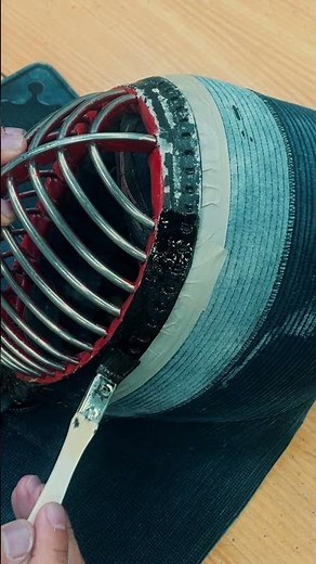 #Shorts ＜剣道＞面縁の剥がれの塗り直し＜KENDO＞Repainting the surface of men-buchi