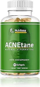 ACNEtane - All Natural Vitamin Supplement for Treating Acne, 90 Veggie Softgels (Treats Hormonal, Puberty, & Cystic Acne Internally)