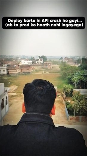 Deploy karte hi API crash ho gayi…#developerlife #codinglife #programmerhumor #techreels