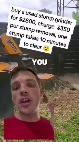 How to make $200/hour with a low-risk stump grinding business