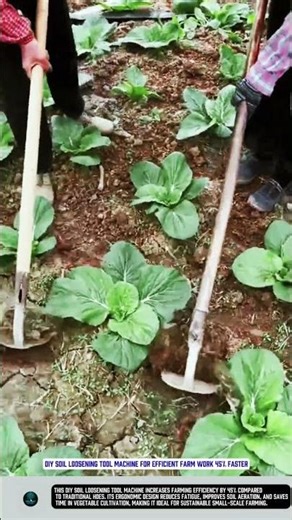 DIY Soil Loosening Tool Machine for Efficient Farm Work 45% Faster