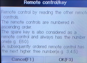 Comfort access - key positions and programming how to