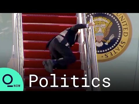 Biden Trips Three Times While Boarding Air Force One to Atlanta