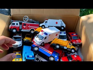 Toy Emergency Vehicles to the Rescue! | Fire Truck, Police Car, Ambulance Story for Kids