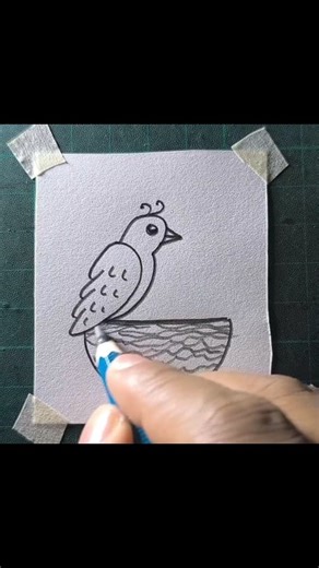 15K views · 154 reactions | Easy bird drawing | All About Art | Facebook