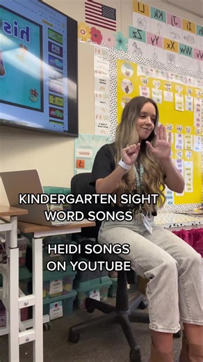 Kindergarten Sight Word Song Practice with Heidi Songs