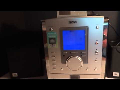 Demo RCA CD/MP3/Radio 5-Disc Changer Shelf System RS2056