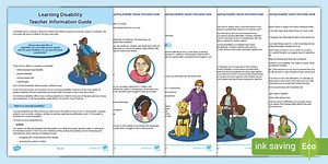 Learning Disability Teacher Information Sheet