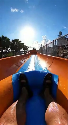 POV: Double Loop Water Coaster 😱💦 Don’t Blink #Shorts #POV #WaterCoaster