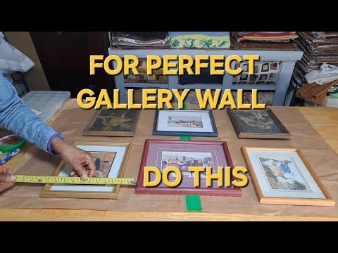 How to Hang a Gallery Wall (Step 2) | Placing Your Frames Using the Template Method