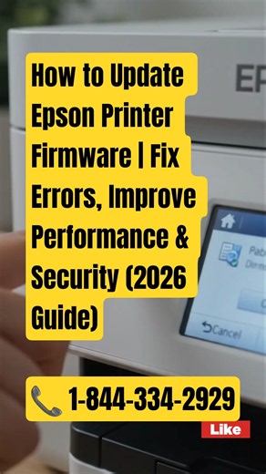 How to Update Epson Printer Firmware | Fix Errors, Improve Performance & Security (2026 Guide)