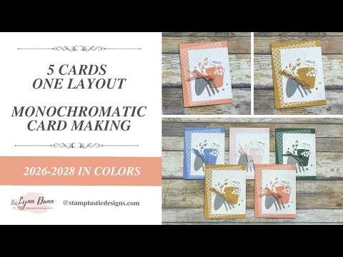 Monochromatic Cards Featuring the 2026-2028 Stampin' Up In Colors