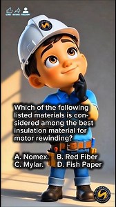 13K views · 382 reactions | Which of the following listed materials is considered among the best insulation material for motor rewinding? _____ 퐈❤️퐄퐥퐞퐜퐭퐫퐢퐜퐢퐭퐲 #electricalengineering #electrician #education #review | Philippine Electrical Code | Facebook