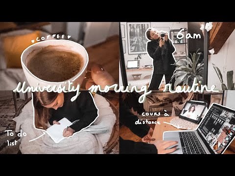 6AM Productive & healthy university morning routine / étudiante à distance 💻