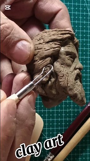 **Watch Clay Transform into a Human Face ✨clay face progression` mesmerizing clay art