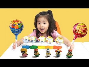 hide ane seek, chupa chups, Minions, Tayo sliding, kongsuni, family fun