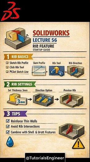 SOLIDWORKS #LECTURE 56 BEGINNER: #solidworks #eduction #3D #Drawing #academy @TutorialsEngineer