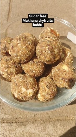 Sugar Free Makhana & Dry Fruits Laddu | Diabetic Friendly Sweet | No Sugar No Jaggery Healthy Laddu