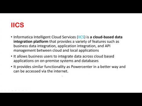Informatica IICS SESSION 05 IICS Architecture and First mapping