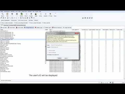 SystmOne: How to reset a Password