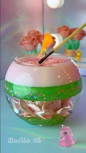 Fairy Water Candle DIY 🧚‍♀️ ASMR Candle Making (So Relaxing)