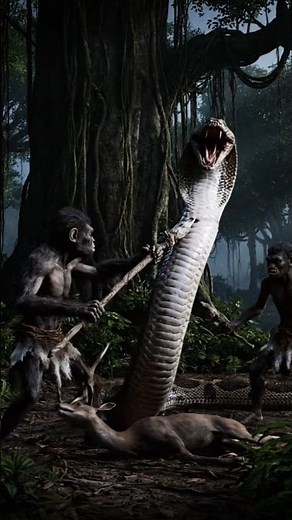 The Ultimate Primal Battle: Hominids vs Python for Survival