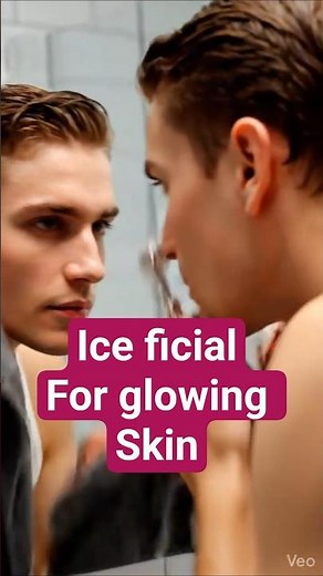 5-Second Ice Facial Trick for Instant Glow #shorts #skincare