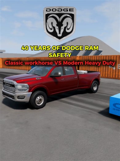 40 Years of DODGE RAM safety: Classic workhorse VS Modern Heavy Duty 🤯🔥 3-TON STEEL COIL=NO SURVIVAL CHANCES🔥🔥💯💀😬 Which do you choose?👇 1984 Ram VS 2024 Ram #beamng #beamngdrive #cars #games #fun
