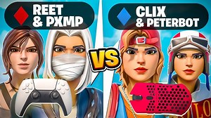 Peterbot & Clix VS Reet & Pxmp (CONTROLLER VS KEYBOARD & MOUSE)