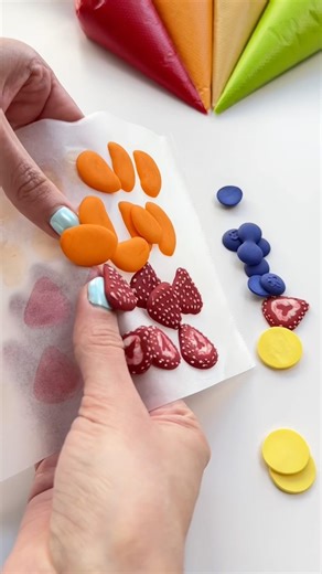 Fruit Tart Cookie🍓🍌🫐 recipes and more link in bio #cookiedecorating #satisfying #asmr