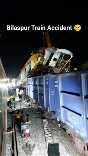 😨Bilaspur Train Accident #train #trainaccident #news #facts #trending #viral #youtube #shorts