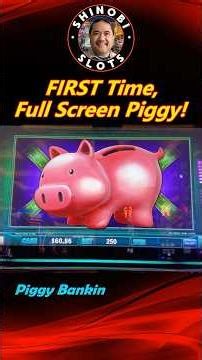The FIRST Time I Got the FULL SCREEN in Piggy Bankin slot! #shinobislots #shorts #shortfeed