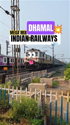 Indian Railways Dhamal Mega Mix💥💃🏻🕺🏻#shorts #train #indianrailways
