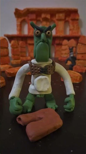 Shrek and Donkey made of clay # #animation #claymation #animation #shrek5 #funny #stopmotion #clay