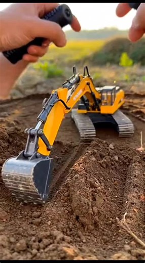 Mini Excavator Digging Soil 🚜 Tiny Construction Machine #WorkshopMachine #shorts #tiktokviral