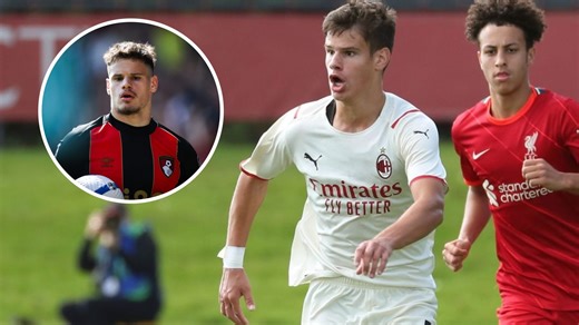 What happened when Milos Kerkez played against Liverpool with AC Milan's youth team in 2021
