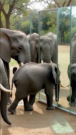 What Happens When Elephants Encounter a Mirror Maze? 🐘🪞🌀