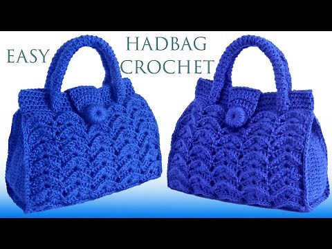 Bolso a Crochet Punto 3D en relieve tejido con ganchillo fácil