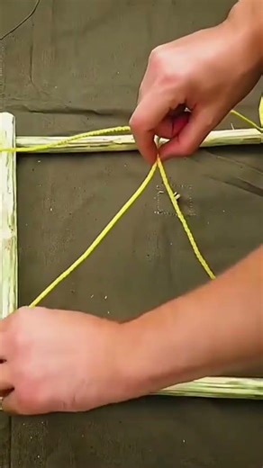 Making a fruit basket using cone shaped wood pieces
