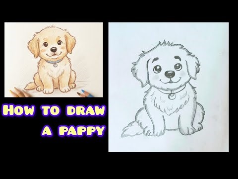 How to Draw a Labrador | GoldenRetriever Puppy Easy