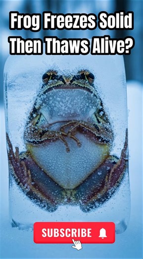 This Frog FREEZES Solid… Then Comes Back to Life?! #shorts