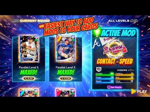 *NEW* EASIEST WAY TO ADD MODS TO YOUR CARDS IN MLB THE SHOW 26 DIAMOND DYNASTY! MODS EXPLAINED!