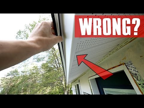 Pro Hidden Fastener Finished Vinyl Soffit Installation - New Technique But was it Wrong?