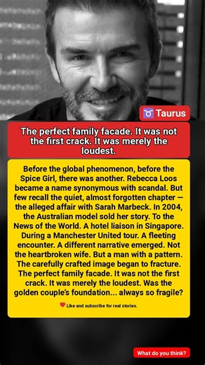 The perfect family facade. It was not the first crack. It was merely the loudest. #starstories