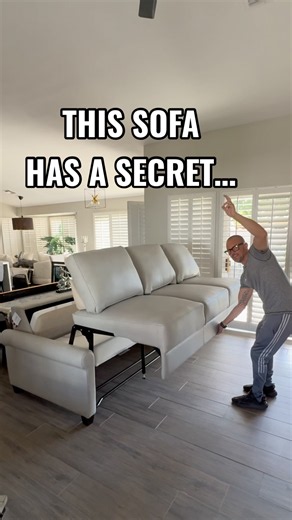 Sofa With a Hidden Bed Opens in Seconds