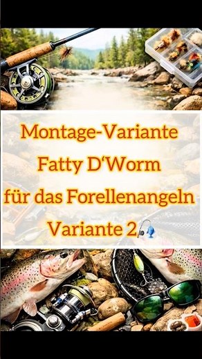 Fatty D‘Worm für das Forellenangeln – Variante 2 🎣 #forelle#forellenköder #angeln#fishing##libra