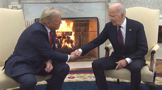 96K views · 1.6K reactions | President-elect Donald Trump meets with President Joe Biden at the White House to discuss his transition of power. | Entertainment Tonight | Facebook