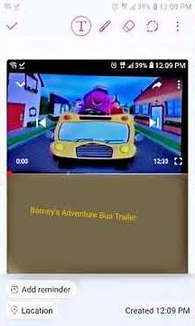 Barney's Adventure Bus Trailer Reversed